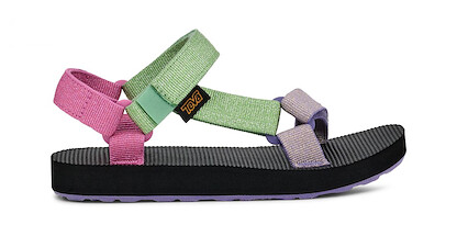 Teva Little Kid's Original Universal Metallic Sandal, Quiet Green Multi - 1131611C-QGR