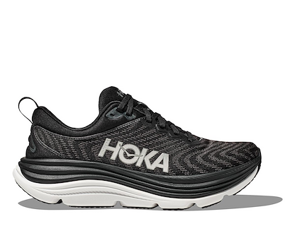 HOKA Women's Gaviota 5 Running Shoes Black/White - 1134235-BWHT