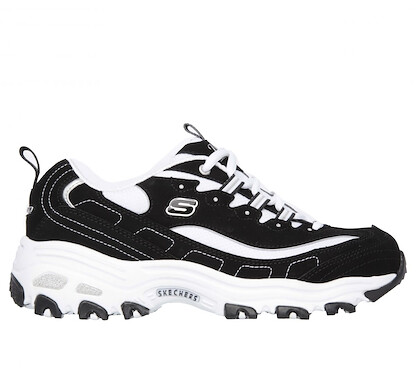 Skechers Women's D'Lites - Biggest Fan Sneaker Black/White - 11930-BKW