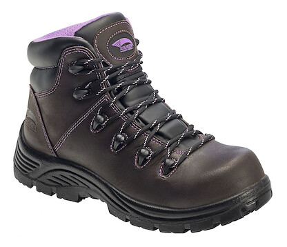 Avenger Women's 6" Framer Composite Toe H Waterproof Work Boot Brown - A7123