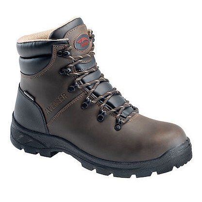 Avenger Men's 6" Builder Steel Toe EH Work Boots Brown - A8225
