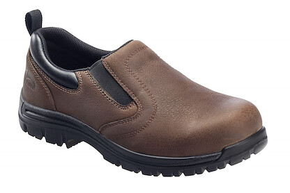 Avenger Men's Foreman Slip-On Composite Toe PR Work Shoes Brown - A7108