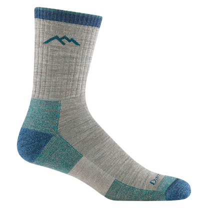 Darn Tough Men's Hiker Micro Crew Midweight with Cushion Hiking Sock Rye - 1466-RYE