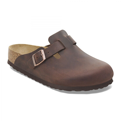BIRKENSTOCK Unisex Boston Soft Footbed Habana Oiled Leather - (narrow width) - 0159713