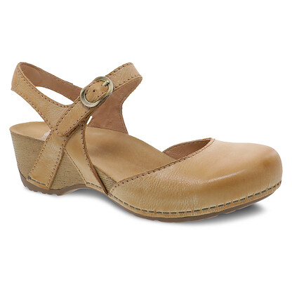 Dansko Women's Tiffani Tan Milled Burnished Leather - 1710371600