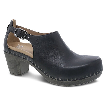 Dansko Women's Sassy Black Milled Burnished Leather - 1831109400
