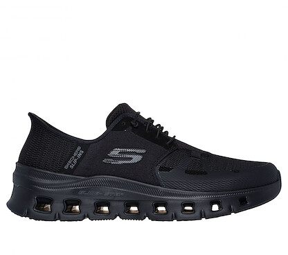 SKECHERS WORK Men's Slip-Ins Glide-Step Pro Soft Toe EH Slip Resistant Work Shoe Black - 200337-BLK