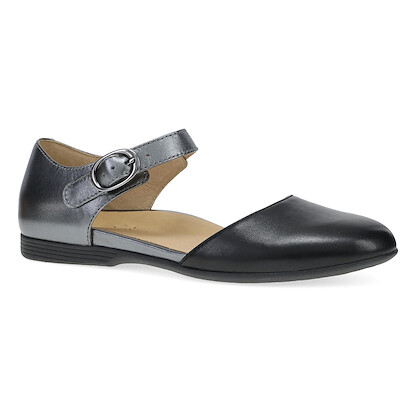 Dansko Women's Liv Black/Pewter Metallic Nappa - 2049020200