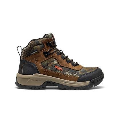 KEEN Utility Women's Skokie Waterproof EH SR Soft Toe Work Boot Camo/Black - 1031653