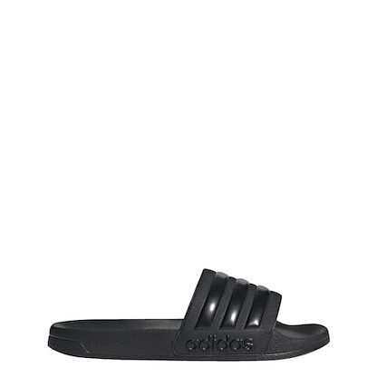 adidas Unisex Shower Slide Sandal, Core Black/Core Black/Core Black, 15 US