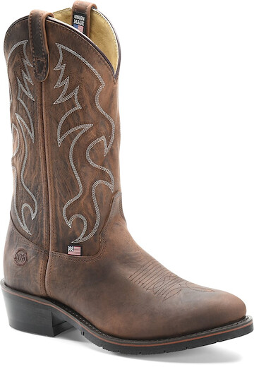 Double-H Boots Men's 12" Robert Steel Toe AG7™  Western Work Boot Sahara Rangedocker- 2282