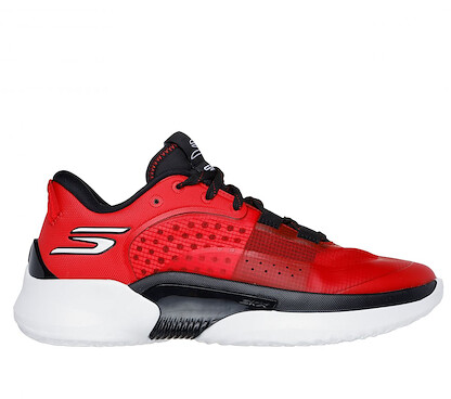 Skechers Men's SKX Resagrip Basketball Shoes Red/Black - 253007-RDBK