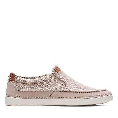 Clarks Men's Gereld Step Slip-On Sneaker Stone Combi - 26164648