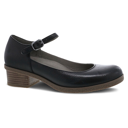 Dansko Women's Deena Black Waterproof Tumbled Leather - 2930472300