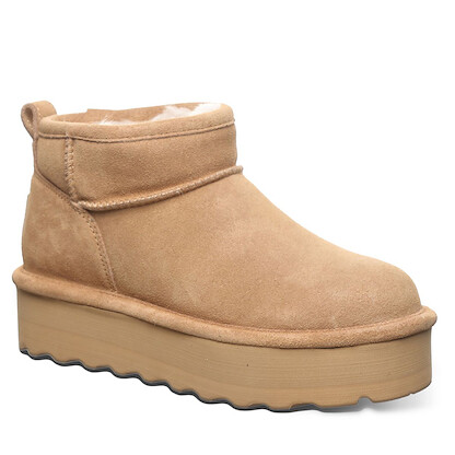 BEARPAW Women's Retro Shorty Boot Iced Coffee Solid - 2940W-245