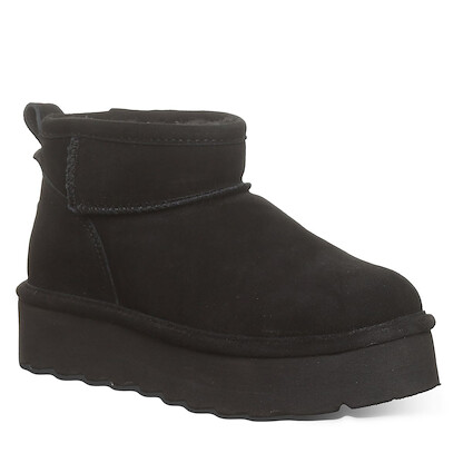 BEARPAW Women's Retro Shorty Boot Black/Black - 2940W-884