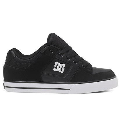DC Shoes Men's Pure Shoes Black/Black/White - 300660-BLW