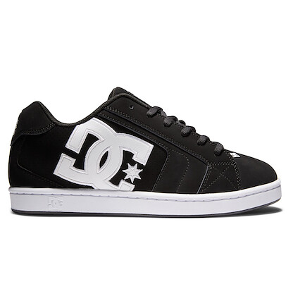 DC Shoes Men's Net Shoes Black/Black/White - 302361-BLW