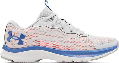 Under Armour Girls' Grade School Charged Bandit 7 Running Shoe Halo Gray/White/River - 3024350-100