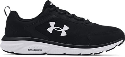 Under Armour Men's UA Charged Assert 9 Wide (4E) Running Shoe Black/White/White - 3024857-001