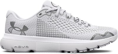 Under Armour Women's HOVR Infinite 4 Running Shoe White/Halo Gray/Metallic Silver - 3024905-100