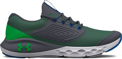 Under Armour Boys' Grade School UA Charged Vantage 2 Running Shoes Pitch Gray/White/Green - 3024983-101