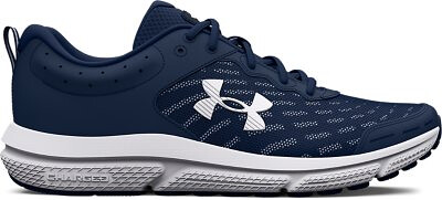 Under Armour Men's UA Charged Assert 10 X-Wide (4E) Running Shoes Academy/Academy/White - 3026176-400