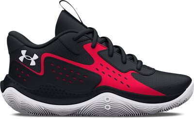 Under Armour Unisex Kids' Pre-School Jet '23 Basketball Shoes Black/Red/White - 3026636-004