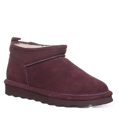 BEARPAW Women's Super Shorty Boot Eggplant - 3049W-699