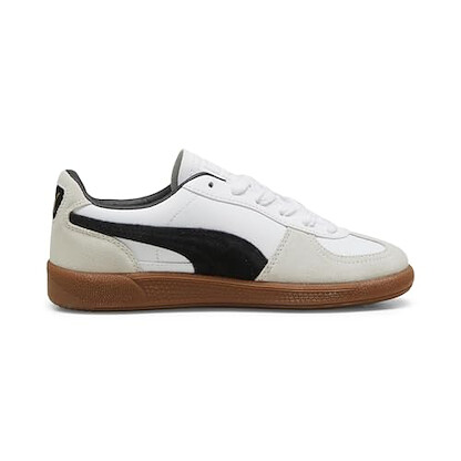 Puma Kids Unisex Palermo (Big Kid) Puma White/Vapor Gray/Gum 4.5 Big