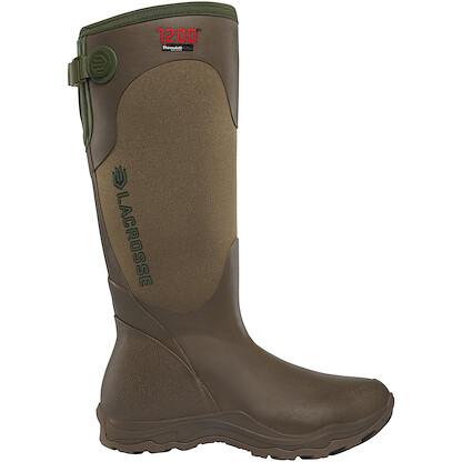 LaCrosse Women's 15" Alpha Agility Waterproof 1200g Insulated Hunting Boot Brown/Green - 339070