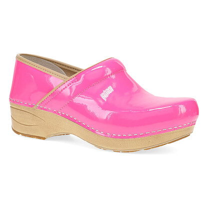 Dansko Women's XP 2.0 Pink Neon Patent Leather Clog - 3950331421