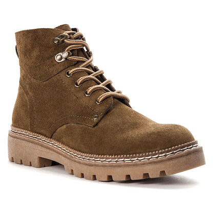 Propet Women's Dakota Ankle Boot Olive Suede - WBX042SOLV