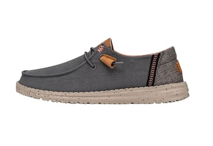HEY DUDE Shoes Women's Wendy Washed Canvas Charcoal - 40297-025