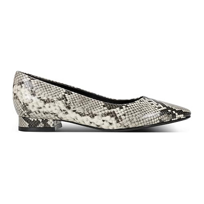 Rockport Women's Tessa Black Total Motion Pointy Toe Dress Flats - W-Tessa2-BLK01