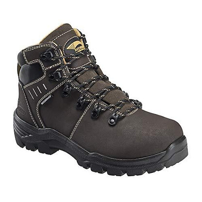 Avenger Women's 6" Foundation Carbon Toe Internal Metatarsal Guard Waterproof Work Boots Brown - A7452