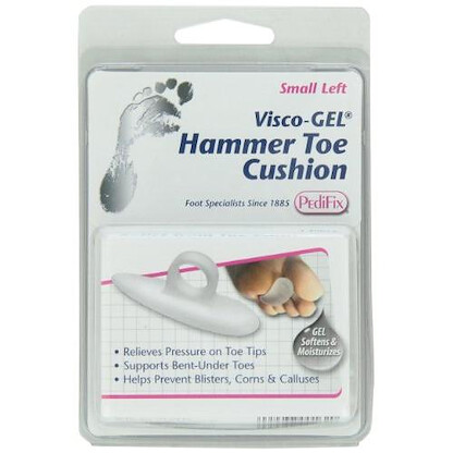 PediFix Visco-Gel Hammer Toe Cushion, Medium Left (2 Pack)