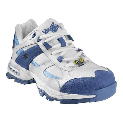 Nautilus Safety Footwear Women's Soft Toe ESD Athletic Work Shoe Navy/White - N4362