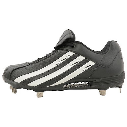 Adidas Men's Clima Phenom Low Baseball Cleats Black/White/Silver - 534775