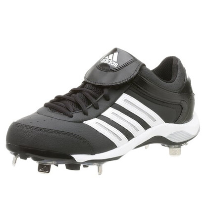 Adidas Men's Diamond King Low Baseball Cleat Black/White/Silver - 466297