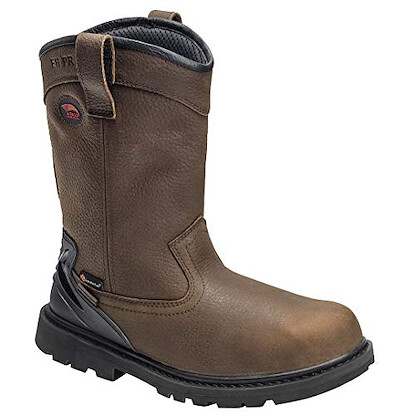 Avenger Men's 11-inch Hammer Wellington Soft Toe PR Waterproof Work Boots Brown - A7676
