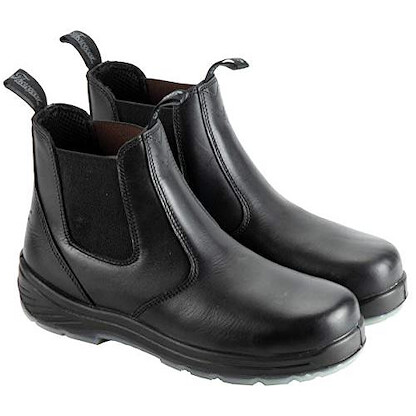 Thorogood Men's 6" Quick Release Station Safety Toe Work Boot Black with Translucent Sole - 804-6134