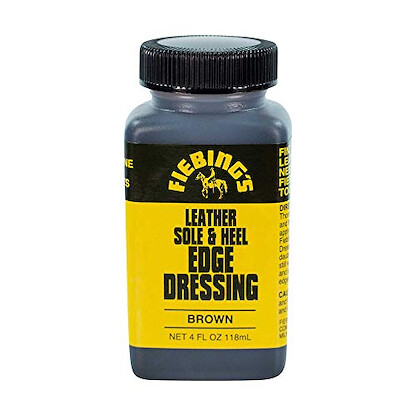 Fiebing's Leather Sole & Heel Brown Edge Dressing, 4 Oz. - Gloss Shoe Dressing