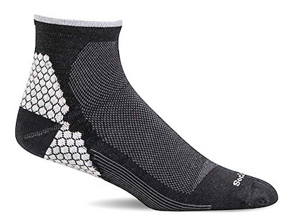 Sockwell Men's Plantar Sport Quarter Plantar Relief Socks Black - SW76M-900