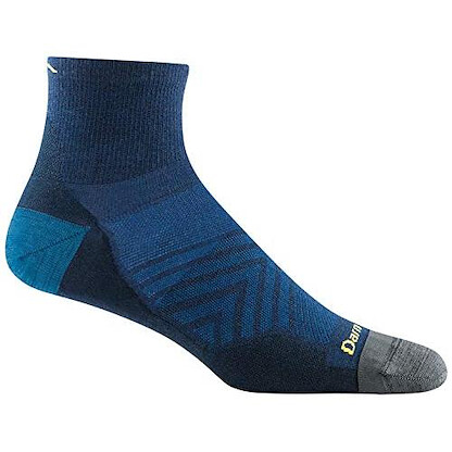 Darn Tough Men's Run Quarter Ultra-Lightweight Running Sock Eclipse - 1034-ECLIPSE