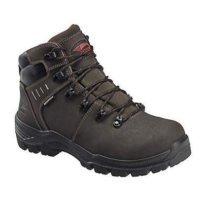 Avenger Men's 6" Foundation Composite Toe Metatarsal Guard Waterproof Work Boots Brown - A7402
