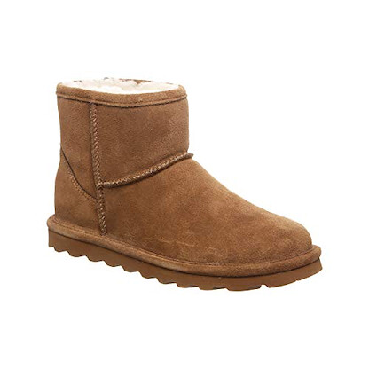 BEARPAW Women's Alyssa 5" Suede Ankle Boot Hickory - 2130W-220