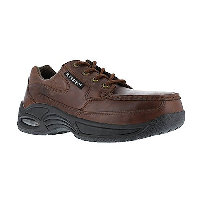 FLORSHEIM WORK Men's Polaris Composite Toe ESD Supreme Canoe Moc Toe Eurocasual Oxford   Copper- FS2430