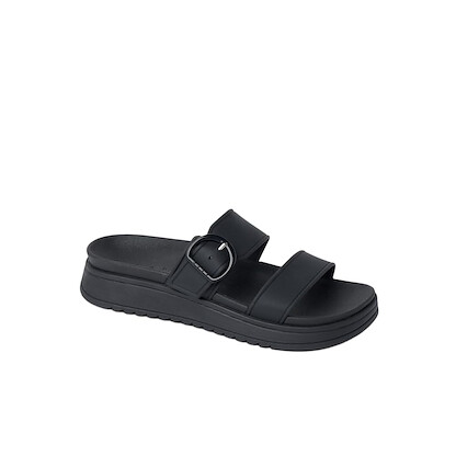 REEF Womens Sandals, Vista Capri, Black, 11
