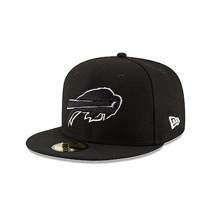 New Era Adult Men NFL Black with White 59FIFTY